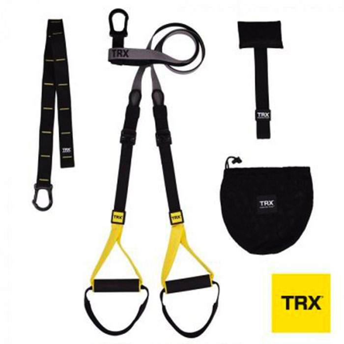  TRX Training TRX GO - Sistema de entrenamiento de suspensión,  gimnasio interior y equipo de gimnasio en casa al aire libre, incluye  entrenador de suspensión con correa, anclaje de puerta, anclaje